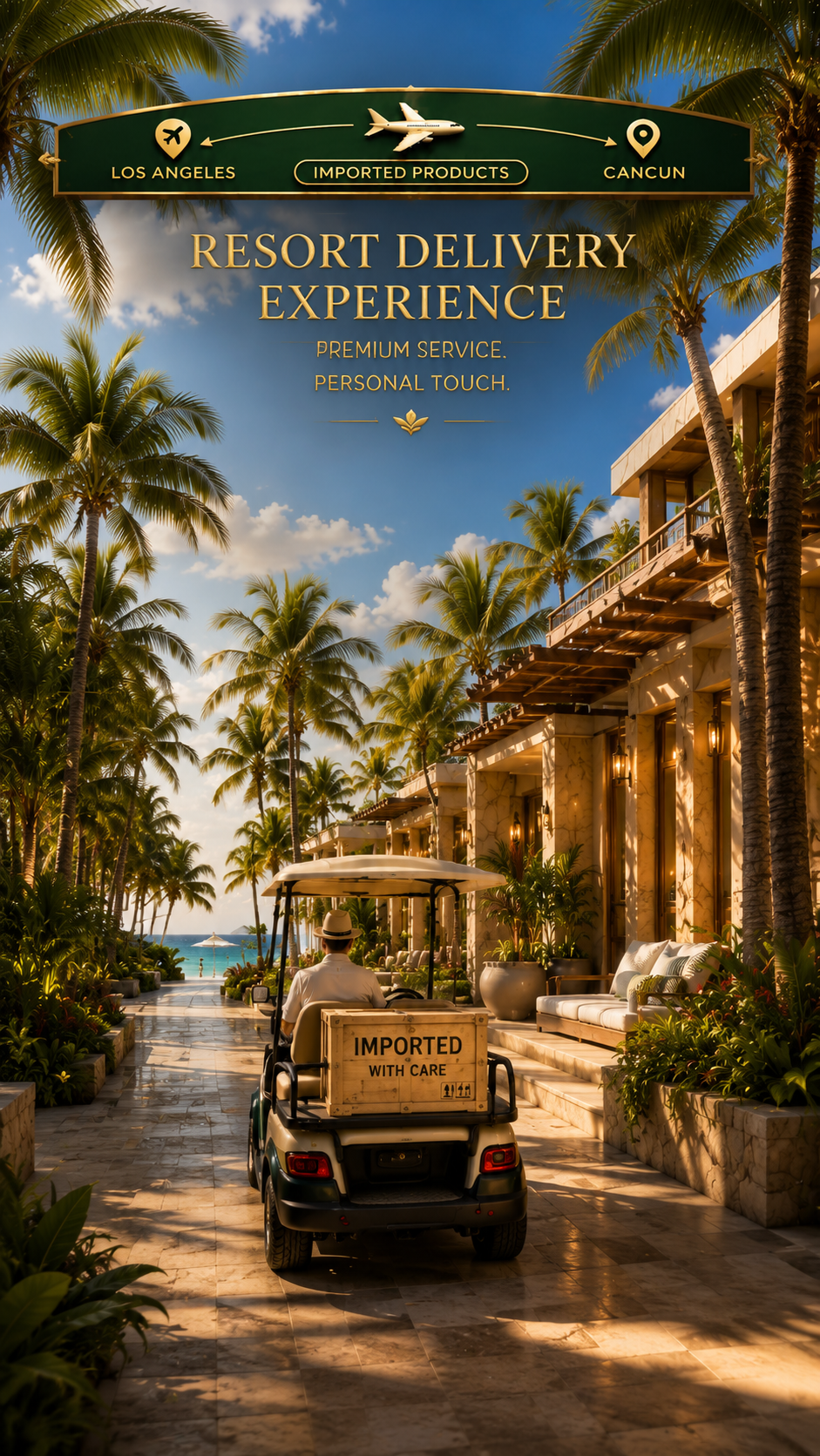 Cancun Weed Smokeshop premium cannabis delivery to a Cancún Hotel Zone resort